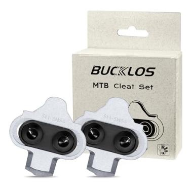 Imagem de BUCKLOS Chuteiras de bicicleta BH-51 / BH-56 compatíveis com pedais Shimano MTB SPD para ciclismo interno e sapatos de bicicleta de montanha BTT