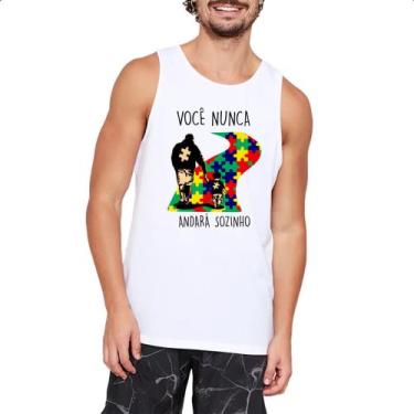 Imagem de Camiseta Regata Autismo Voce nunca andara sozinho Pai - Alearts, GG