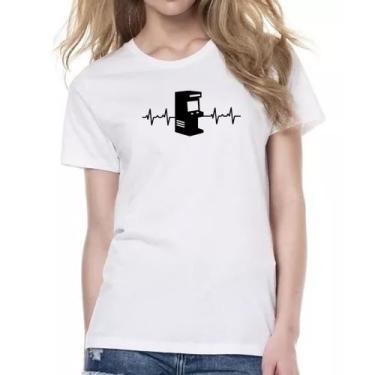 Imagem de Camiseta Baby Look Batimento cardiaco arcade games - Alearts, P