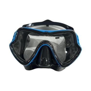 Imagem de Máscara de Mergulho com Snorkel - Adulto, Silicone, à Prova d'Água e c
