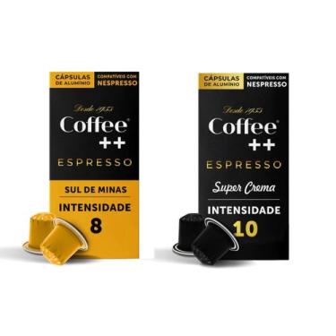 Imagem de Kit com 20 Cápsulas Para Nespresso Coffee Mais Super Crema e  Sul de M