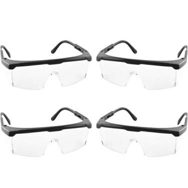 Imagem de Kit4 Óculos De Proteção Transparente Epi Segurança Trabalho Vonder