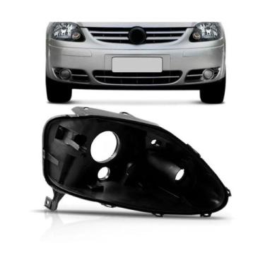 Imagem de Carcaça farol fox 2004 2005 2006 2007 2008 foco duplo - SP ACESSÓRIOS,