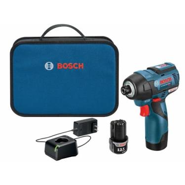 Imagem de BOSCH Kit de driver de impacto sem escova Max EC de 12 volts com 2 baterias PS42-02 12,70 polegadas x 9,50 polegadas x 4,10 polegadas