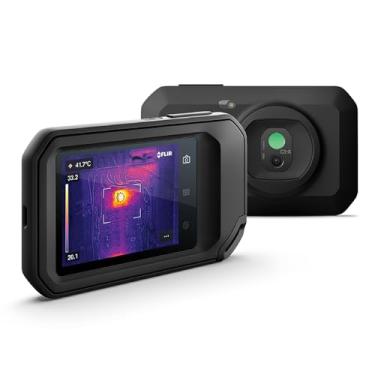 Imagem de FLIR Câmera compacta de imagem térmica C3-X com WiFi: Imager infravermelho de alta resolução para inspeção, elétrica/mecânica, edifício e aplicações HVAC