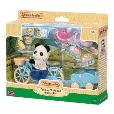 Imagem de Sylvanian Families Conj Menina Panda Bicicleta E Patim 5652 - EPOCH