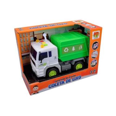 Imagem de Caminhão de Brinquedo Coleta de Lixo de Fricção - DM Toys