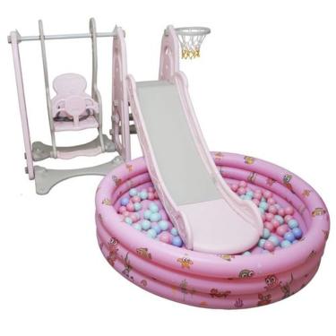 Imagem de Playground Infantil 4x1 Com Piscina De Bolinhas Importado
