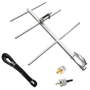 Imagem de Antena base GMRS 400-470Mhz UHF para repetidor GMRS / rádio amador, 7 metros svy 50-3 cabo coaxial PL-259 macho