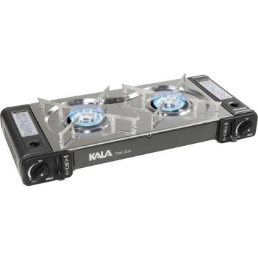 Imagem de Fogareiro Portátil a Gás 2.3 kW Duas Bocas Acendimento Automático Trail Duo KALA