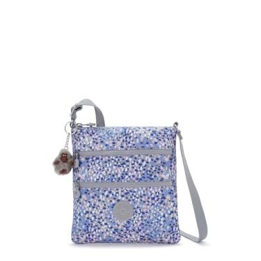 Imagem de Kipling Bolsa tiracolo feminina Keiko PRT, Fluxo manchado, 8''L x 9''H x 0.5''D