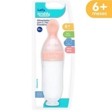 Imagem de Alimentador Infantil Lolly Com Colher Dosadora Rosa