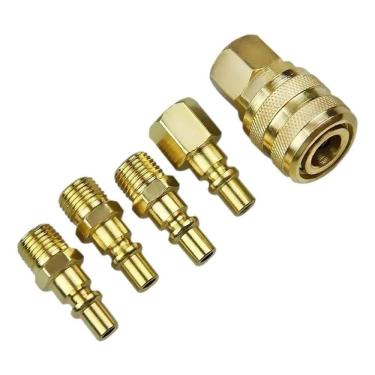 Imagem de 2X Jogo De Engate Rápido 1/4 Para Mangueiras 5 Peças Eda 9Qm