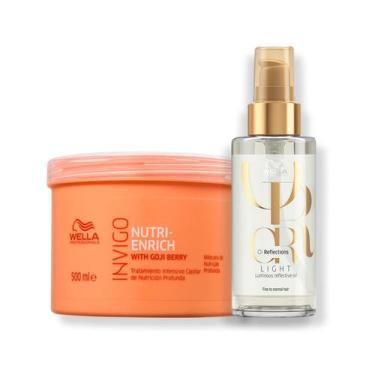 Imagem de Kit Wella - Máscara 500g Enrich e Óleo Capilar 100ml Oil Reflections L