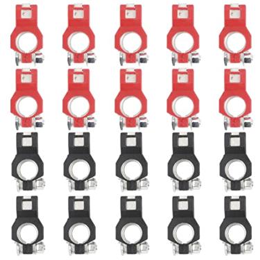 Imagem de 20 PCS Kit de Conectores de Pinças de Terminal Bateria, Terminal de Bateria de Cobre Conjunto Com Fundo de Plástico para Terminais Positivos e Negativos