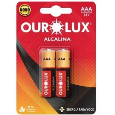 Imagem de Pilha Alcalina AAA Palito Cartela c/ 2 unidades - Ourolux