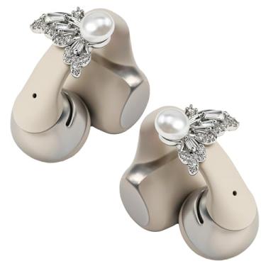 Imagem de Acessórios decorativos elegantes compatíveis com Shokz OpenDots One Eartips – Argolas exclusivas de zircônia cintilante que fazem seus fones de ouvido se destacarem (par)