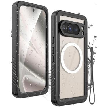 Imagem de Miimall Capa à prova d'água para Google Pixel 10 Pro, à prova de quedas militares, à prova d'água IP68, proteção total de 360°, à prova de choque, resistente, resistente, para Pixel 10 Pro, preta