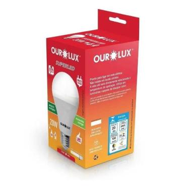 Imagem de Lampada Led 20w 6500k Branca Bivolt Alta Potencia - Ourolux