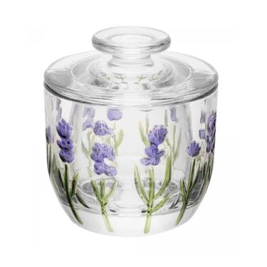 Imagem de Manteigueira Francesa Hand Painting Lavanda Cristal Lyor