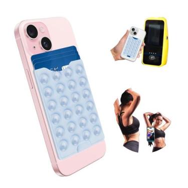 Imagem de Suporte de cartão de telefone de sucção CUKohno Classic Baby Blue