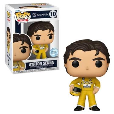 Imagem de Funko Ayrton Senna 10 - Figurinha de Vinil Verde e Amarelo - Ayrton Senna - McLaren - Histórica - Figurina