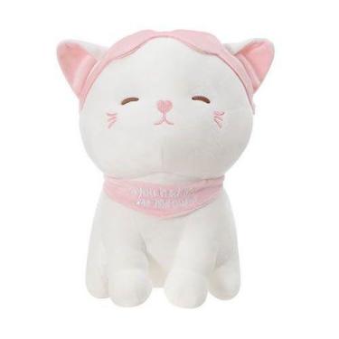 Imagem de Pelúcia Gatinha Oriental Fofinha Premium Antialérgico Miniso