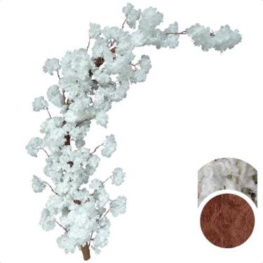Imagem de Flores Artificiais Jardim Vertical Cerejeira De Pendurar - Flor de Men