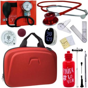 Imagem de Kit Fisioterapia Maleta Goniometro Martelo Buck Completo - Love Saude,