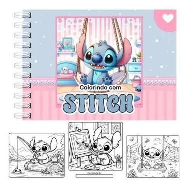 Imagem de Livro de Colorir 50 Folhas Grossas  Harry Potter, Stitch, Bobbie Goods