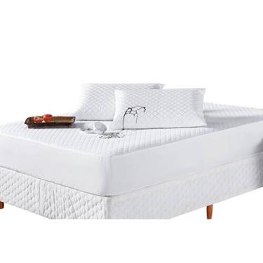 Imagem de Capa Protetora De Cama Solteiro Impermeável Matelado - EMPÓRIO DO LAR