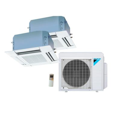 Imagem de Ar Condicionado Multi Split Cassete 4 Vias Inverter Daikin  2x9000 BTU/h Quente e Frio Monofásico 2MXS18PMVM - 220 Volts