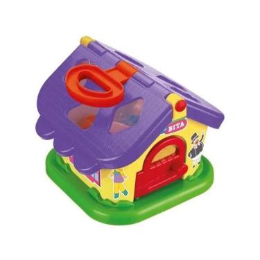 Imagem de Mundo Casinha Bita C/ Blocos De Encaixar da Monte Líbano - brinquedo m