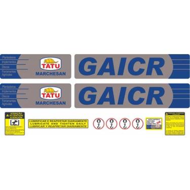 Imagem de Kit Adesivo Tatu Marchesan Gaicr