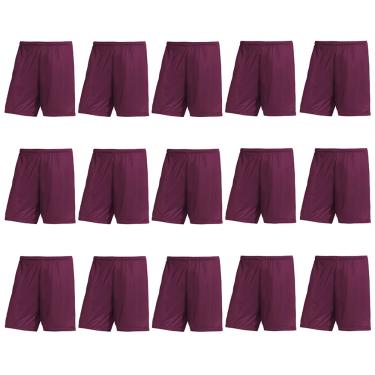 Imagem de Kit Atacado 15 Calções PMC Futebol Masculino