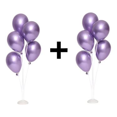Imagem de 2 Und - Suporte Para Balão Bexiga Mesa - Kit Arranjo 45 Cm