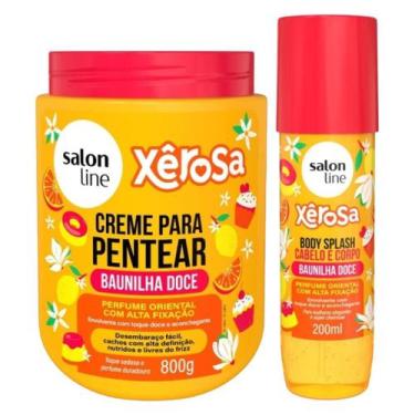 Imagem de Perfume e Definição: Body Splash 200ml e Creme Pentear 800g Baunilha D