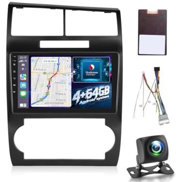 Imagem de [8 núcleos 4 + 64 G] Rádio Android atualizado para Dodge Charger/Magnum 2005-2007: tela sensível ao toque IPS de 9 polegadas Carplay estéreo - modelo de carro 3D, ventilador de refrigeração, 5G/WiFi