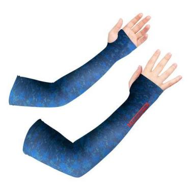 Imagem de Manguito Infantil Proteção Uv50 Futebol Esportes Tempestal, Camuflado 