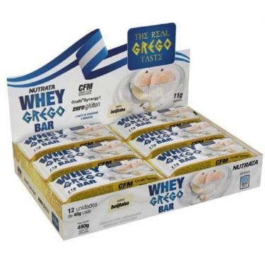 Imagem de Barra Whey Grego Bar  12 Unidades de 40g   Nutrata-Unissex