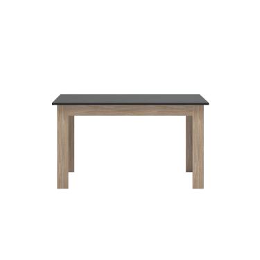 Imagem de Mesa de Jantar Retangular Olívia 04 Lugares Grafite com Carvalho 140 cm - D'Rossi