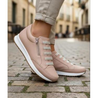Imagem de Tênis Feminino Confortável Cor Nude Leve Macio - vestiti Moda, 33
