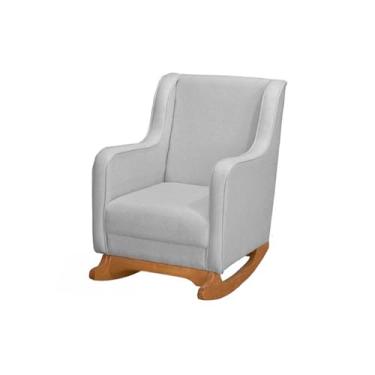 Imagem de Poltrona de Amamentação com Balanç Aquila Linho Ds Home (LINHO CINZA)