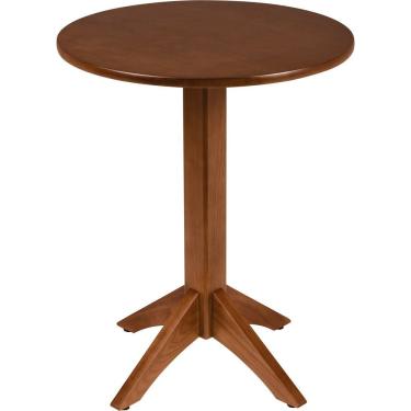 Imagem de Mesa Madeira Tramontina London 2 Lugares 60cm Tauarí Amêndoa Redonda Tramontina