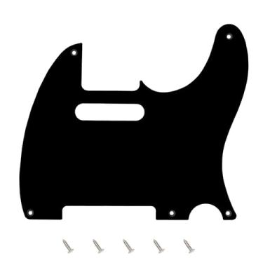 Imagem de Banworks Vintage Original 56s-59s' 5-Hole Tele Pickguard 1,5 mm/0,059 polegadas espessura fina borda reta 1 camada Tele placa para arranhão EUA/México estilo vintage Fender Standard Telecaster JT/HB