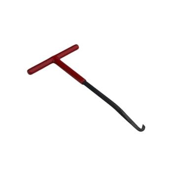 Imagem de Guyker Ferramenta de remoção de mola para ponte do sistema tremolo vibrador de guitarra, gancho de mola com alça T, ferramenta de manutenção Luthier (1 peça, vermelho com preto)