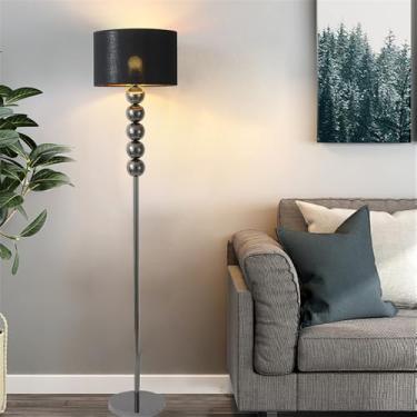 Imagem de Luminária de chão contemporânea de luxo, com design moderno e artístico, ideal para sala de estar, quarto, escritório, casa de campo, hotel ou modelos em LED com estilo retrô e criativo (Est