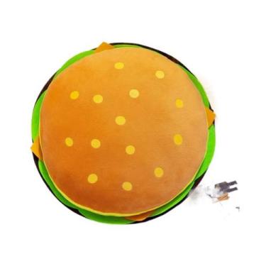 Imagem de Hambúrguer de desenho animado Plush Toy Doll 40 cm - Hambúrguer macio 