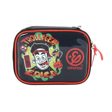 Imagem de Estojo Box Escolar UP4You by Enaldinho Trolagem Épica - Luxcel, Vermel