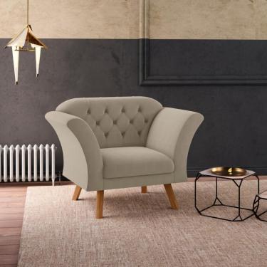 Imagem de Poltrona Decorativa Roseira Inca Castor